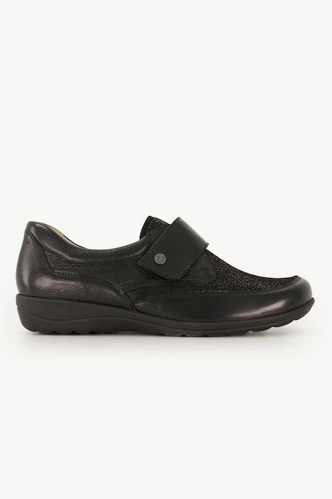 Caprice Leder-Slipper, Klettverschluss, Weite H