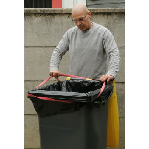 Sangle rouge pour housse de 120 à 360 litres