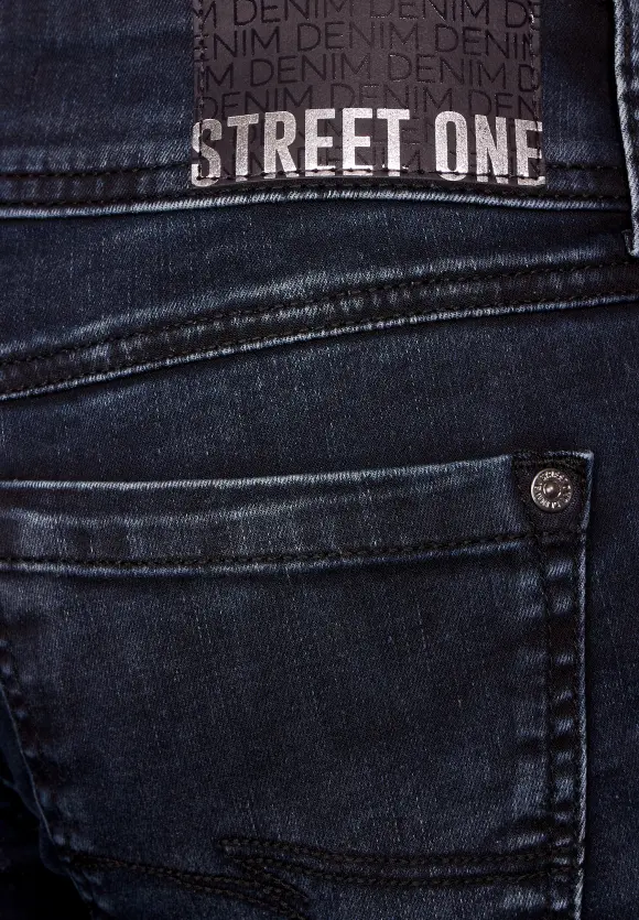 Casual Fit Jeans  - deep blueblack wash