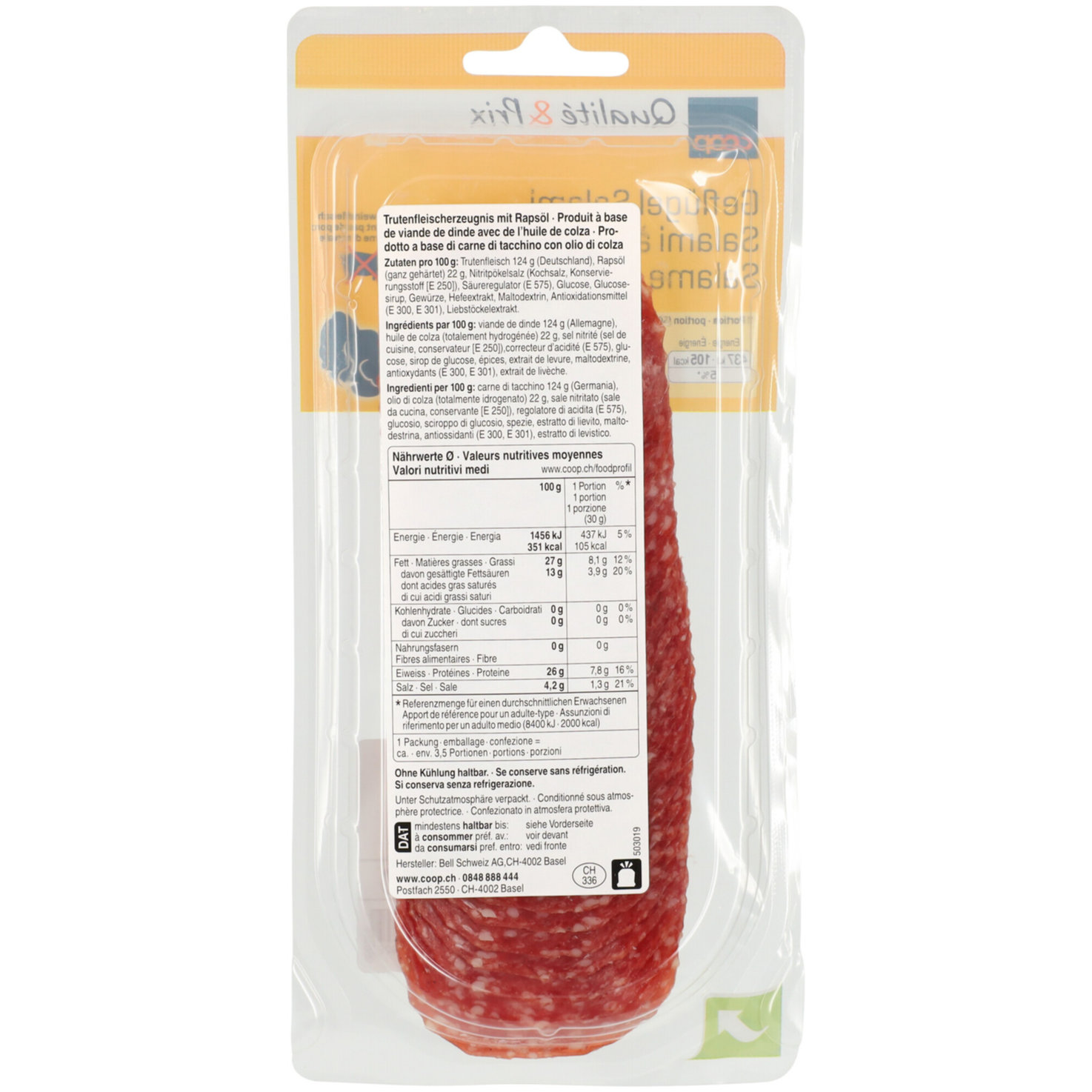 Geflügel Salami ca. 85g