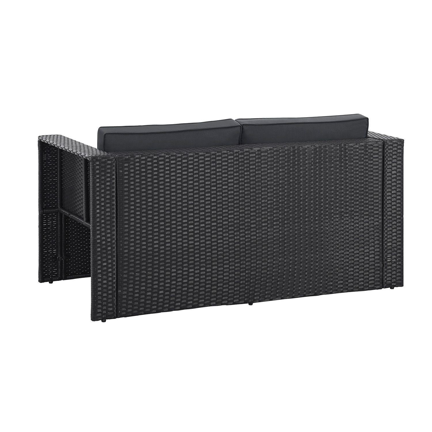 Juskys Polyrattan Gartenmöbel Set Salou - Outdoor Lounge für 6 Personen, wetterfest - Schwarz