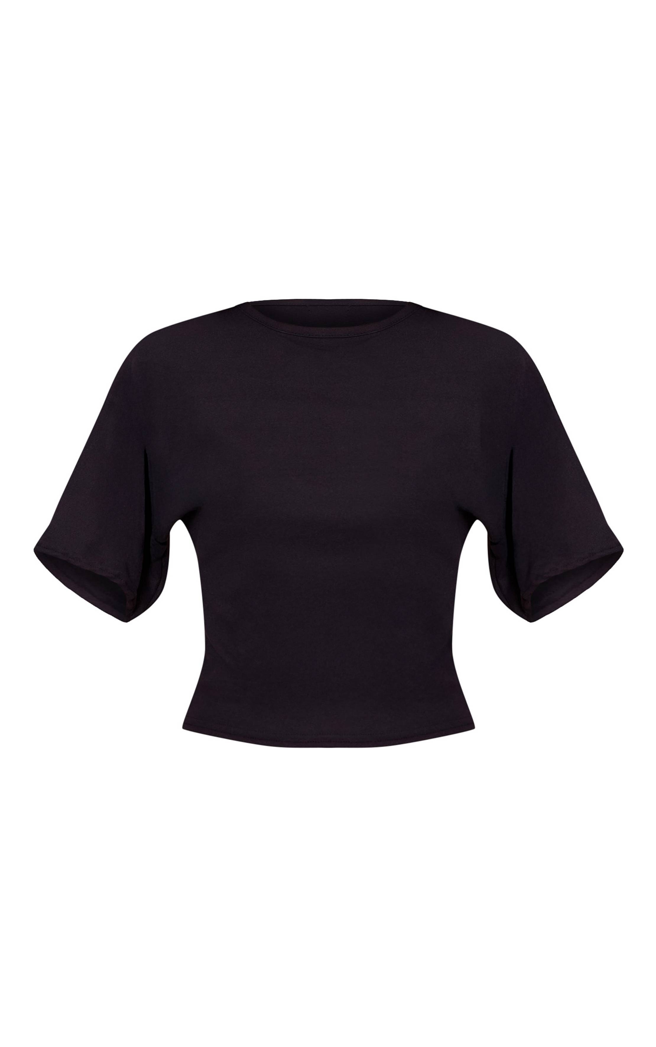 Noir T-shirt Ample À Toucher Doux