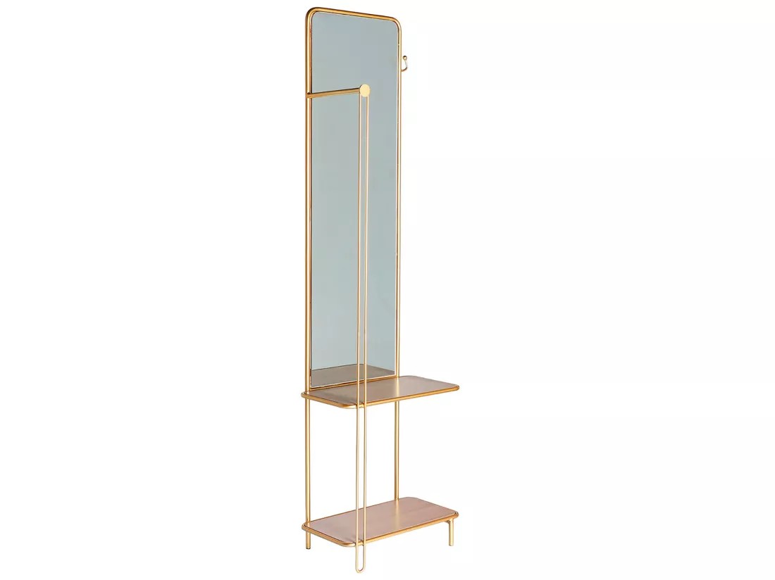 Miroir haute en fer doré 51x30x183 cm