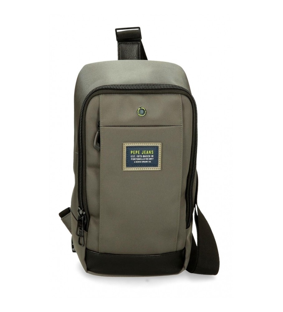 Bolsa transversal verde Leighton da Pepe Jeans
