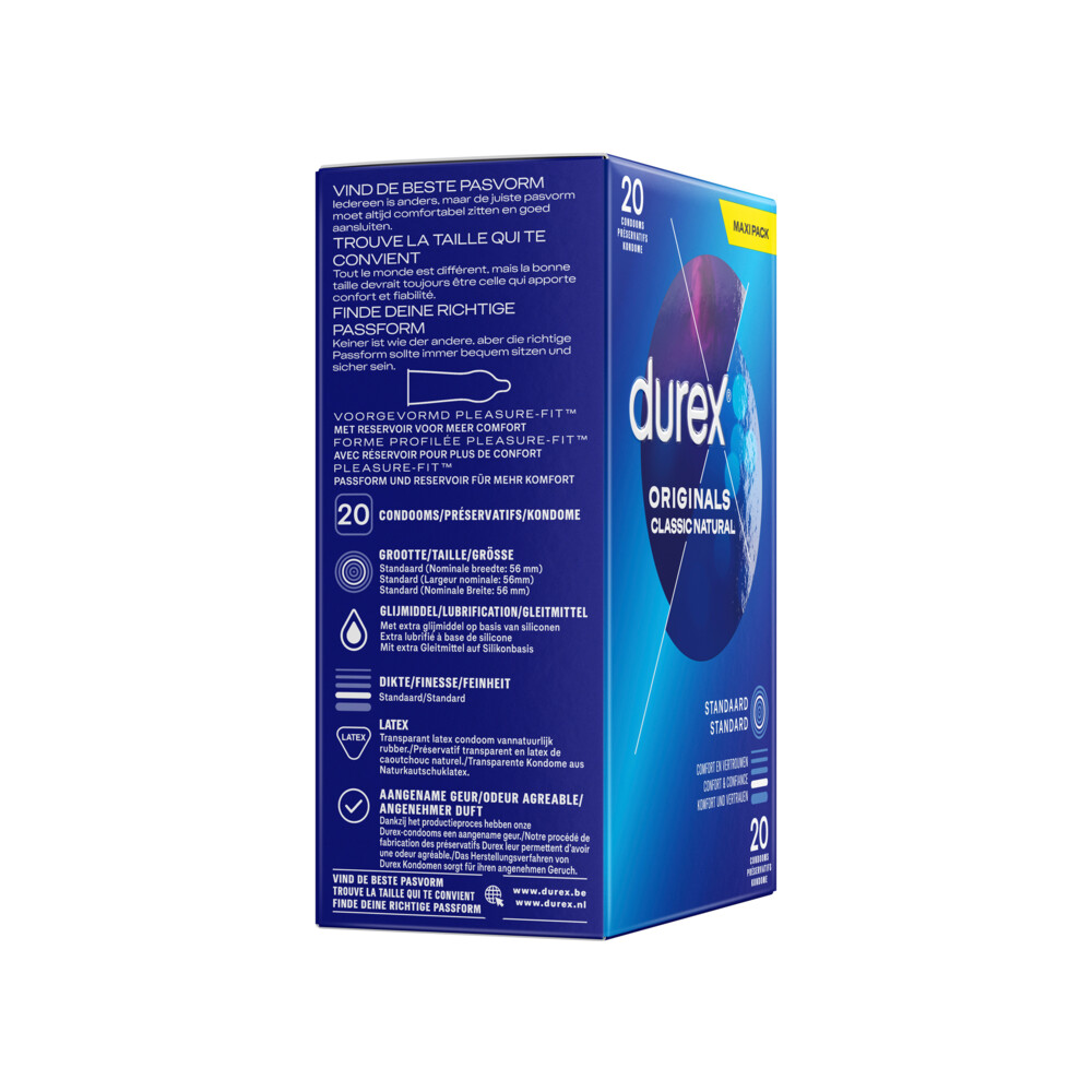 Durex Condooms Originals Classic Natural20 stuks