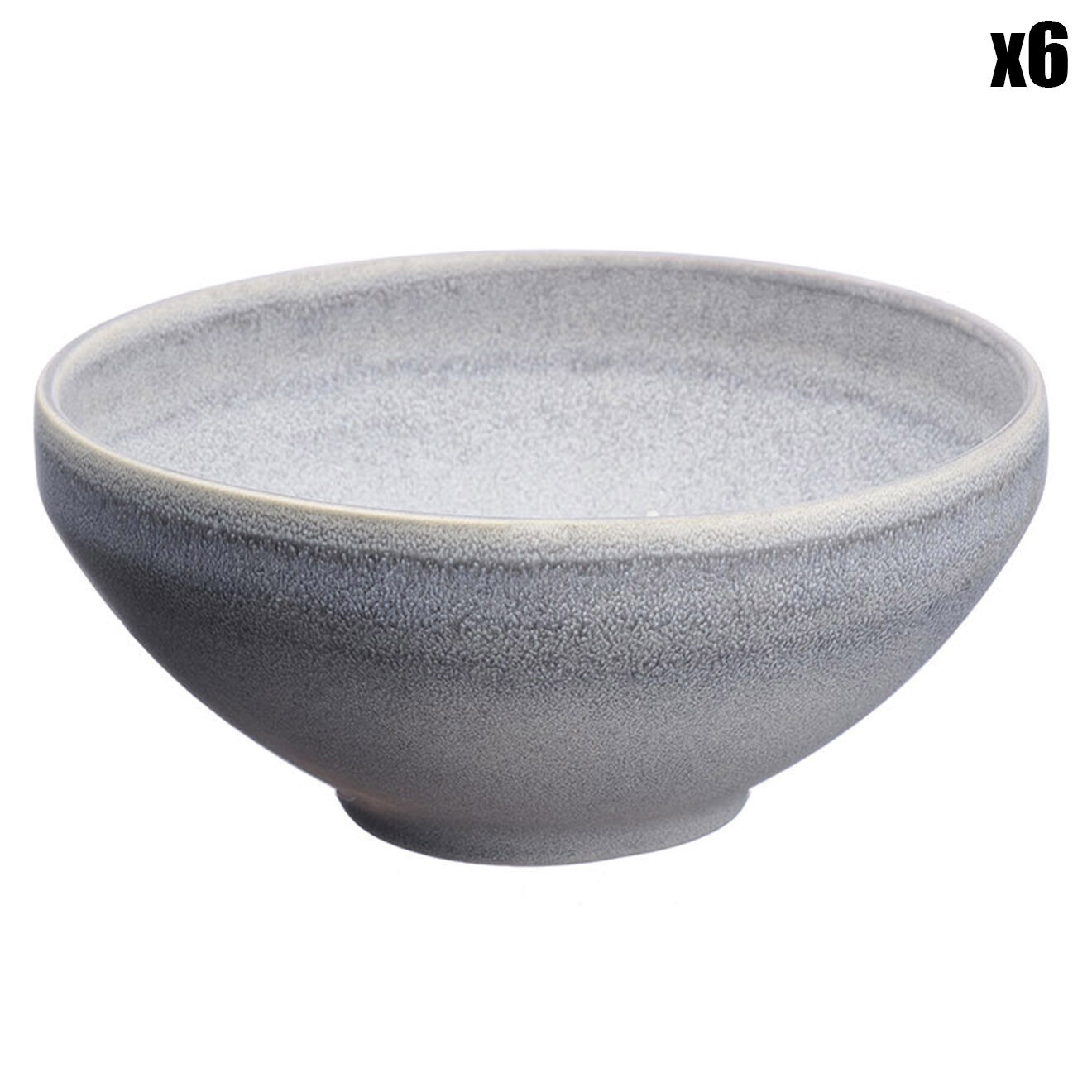 Bjorn 6 Bols en Grès Stone gris clair - 60 cl