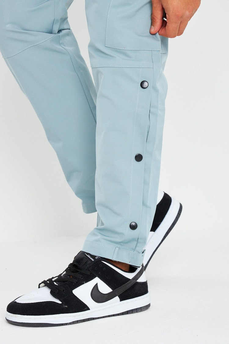 Ensemble de jogging veste + pantalon bleu grisé à boutons