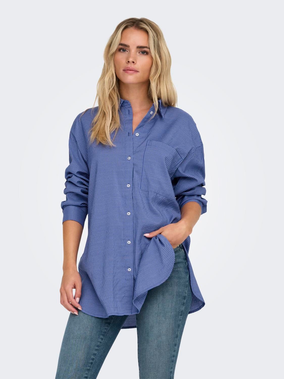 ONLMAGGIE Hemd Amparo Blue