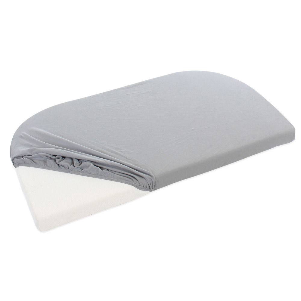 babybaybabybay   Beistellbett original Jersey Spanntuch cotton grau