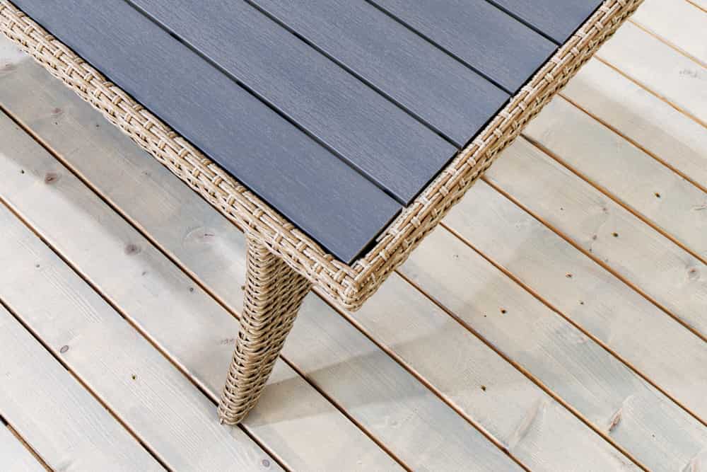 Outdoor Sitzgruppe MONACO 240cm natur Polyrattan Gartenmöbel-Set Ecklounge wetterfest