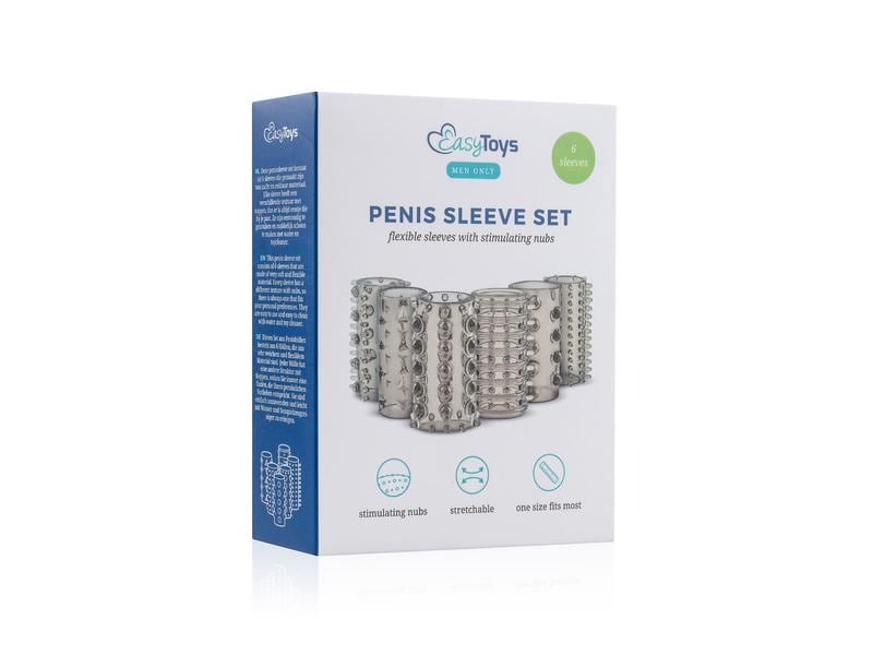 Easytoys Penishülle Set transparent Extender-Hülle für den Penis