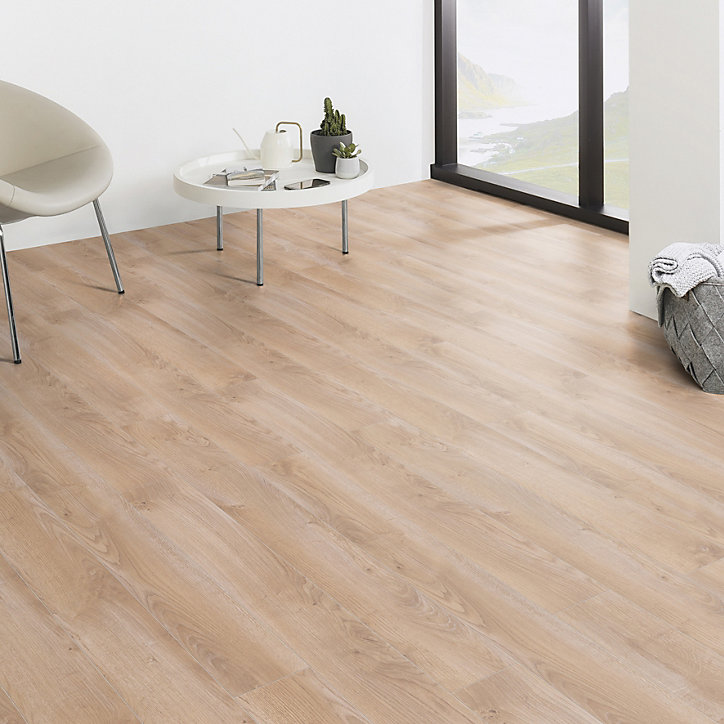 Sol stratifié à clipser Rafa ép. 8mm L. 138.3 x l. 19.3 cm GoodHome