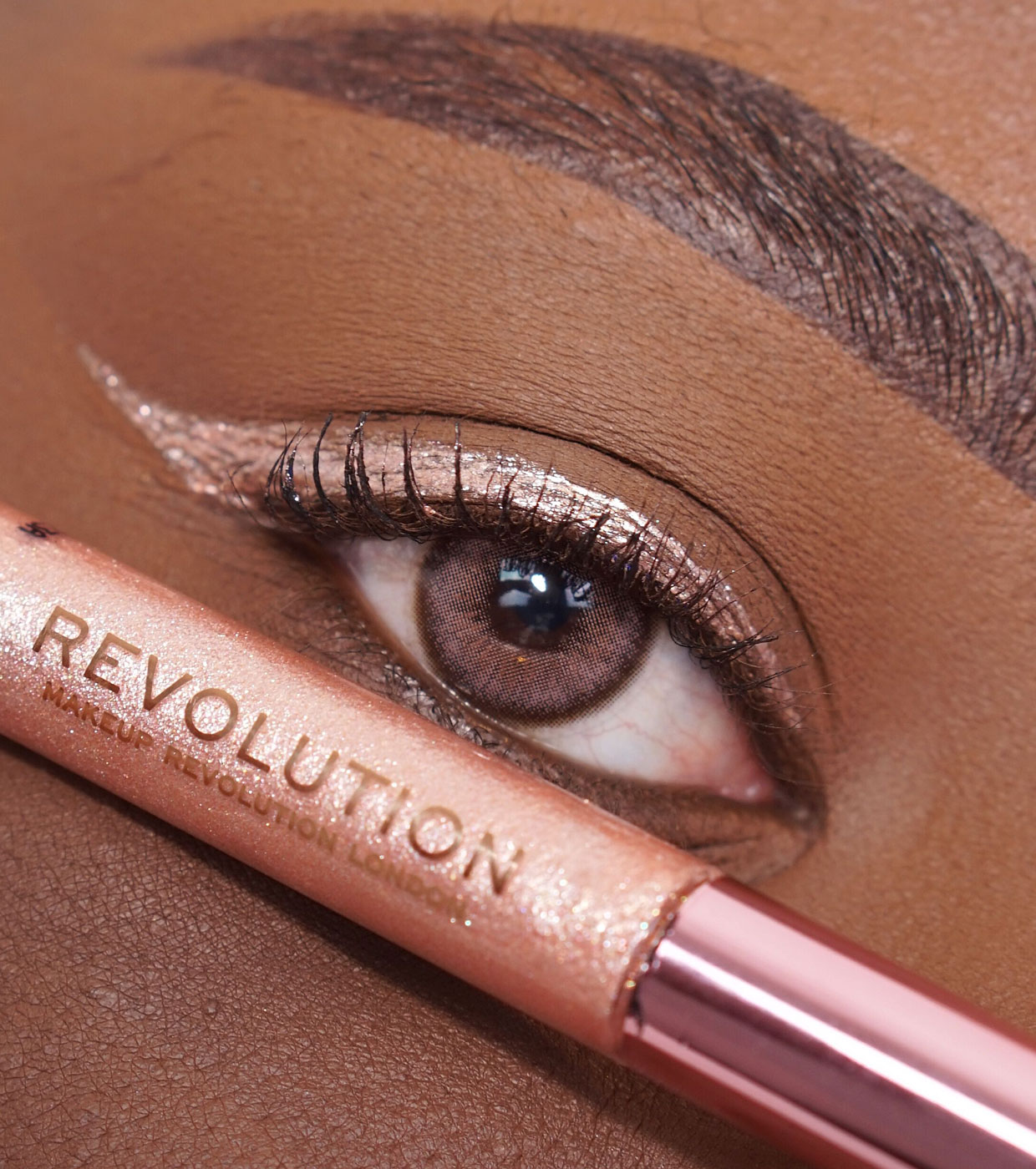 Revolution  - Delineador Líquido Super Flick - Rose Gold