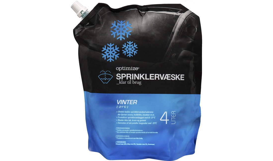 Sprinklervæske -21 grader 4 liter pose