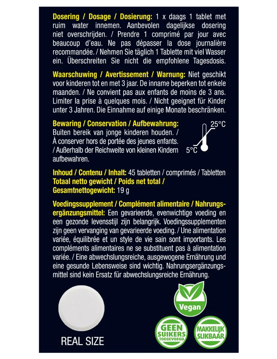 Selenium Zink 45 tabletten
