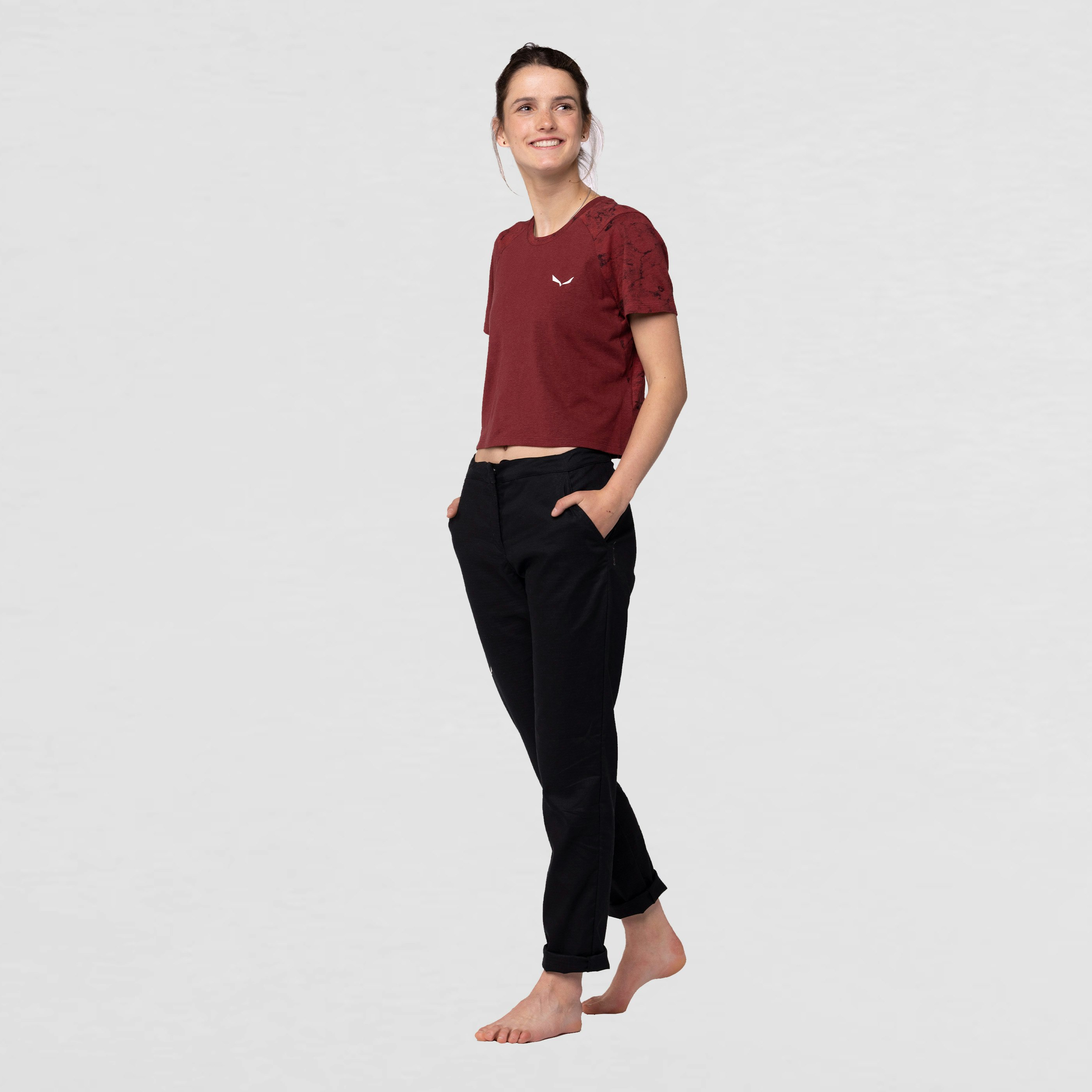 Lavaredo Hemp Cropped T-Shirt Damen