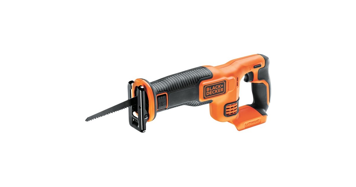 BLACK+DECKER18V Reciprozaag BDCR18N-XJ  (Oranje/zwart, Accu en oplader niet inbegrepen)