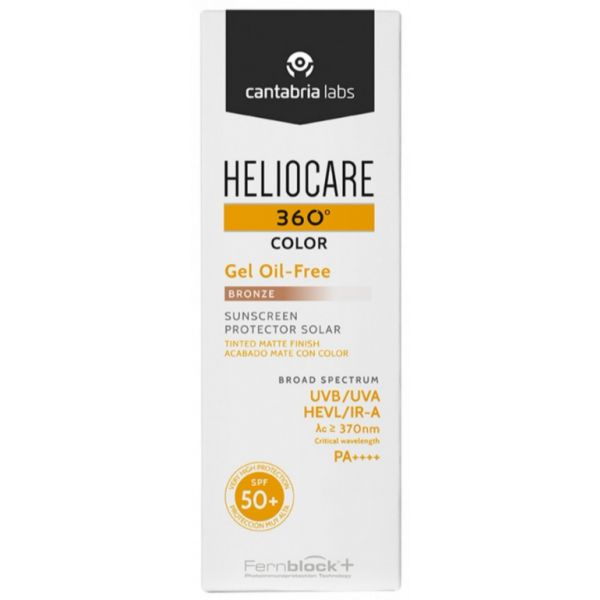 Protetor Solar Heliocare 360 Gel Oil Free Tom Bronze SPF50  50ml