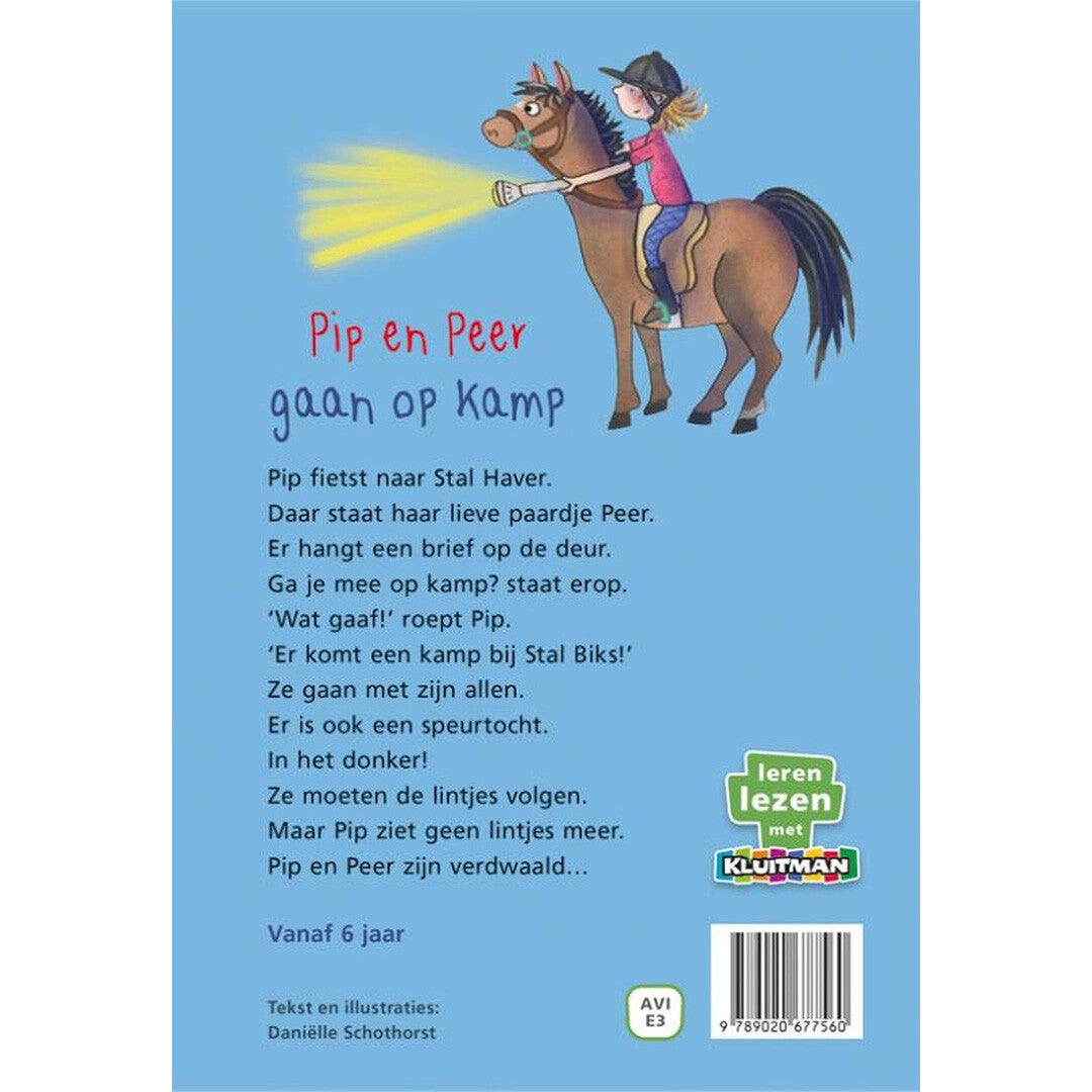 Uitgeverij kluitman pip en peer gaan op kamp