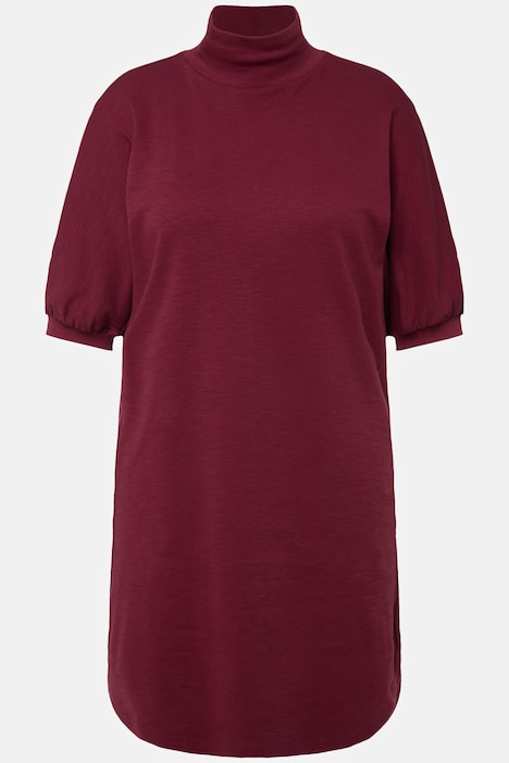 Longshirt, Eggshape, Rollkragen, Halbarm, Biobaumwolle