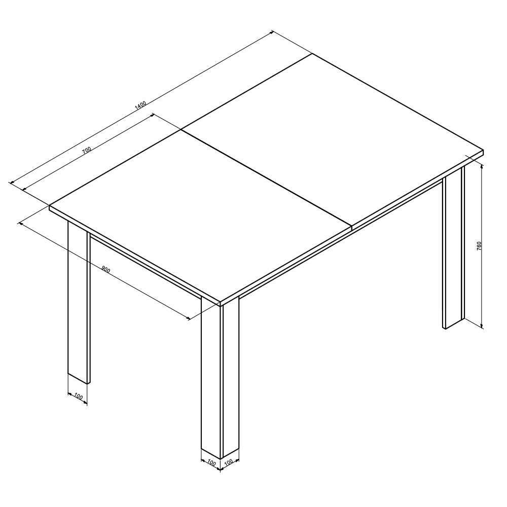 Vicco Esstisch Karlos Esszimmertisch Wohnzimmer Küchentisch 140cm Weiß Nussbaum