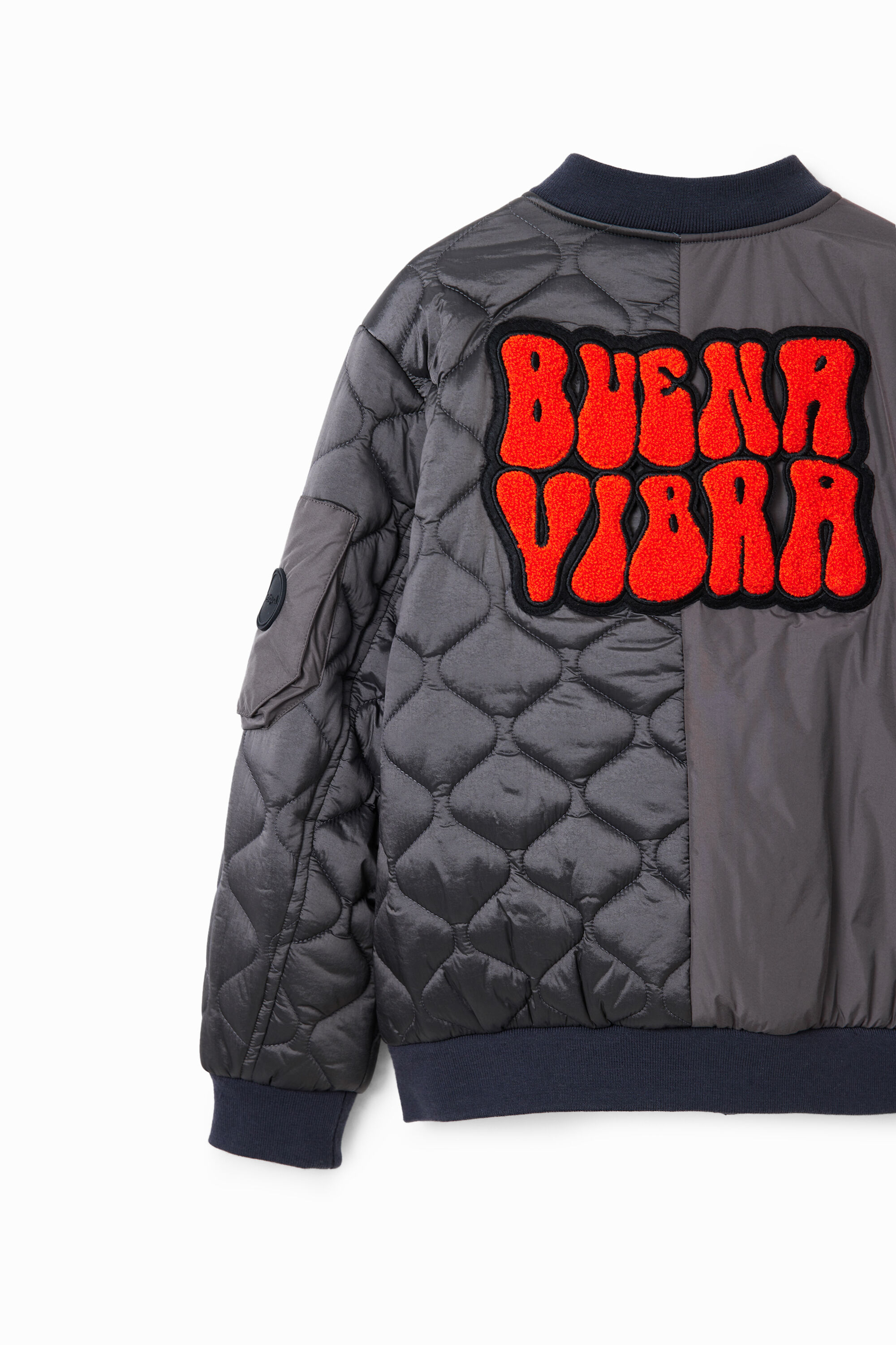 Bomber matelassé patch