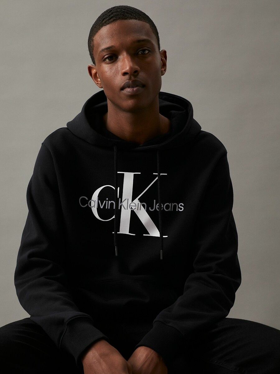 CALVIN KLEIN JEANS<br>Moletom com Capuz e Monograma Core
