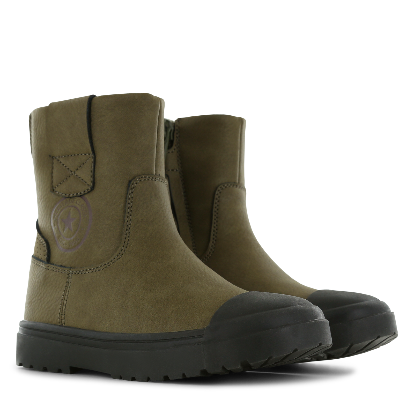 Shoesme donkergroene warmgevoerde boot Microleer | Sale