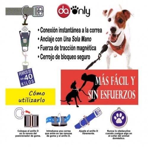 Cadeado de segurança Daonly para cães, preto