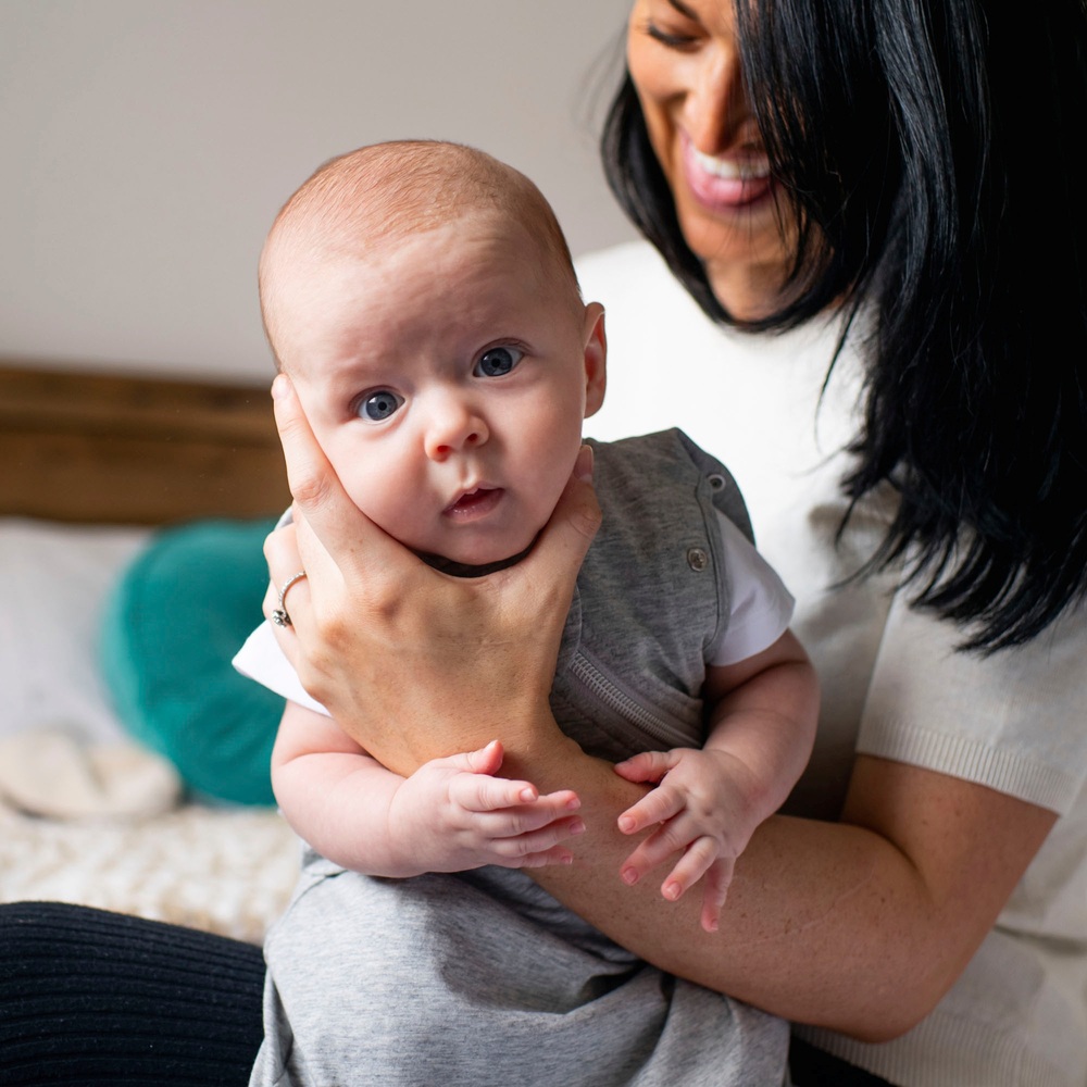 Tommee Tippee Babyschlafsack 0-3 Monate 2,5 Tog Himmelgrau meliert