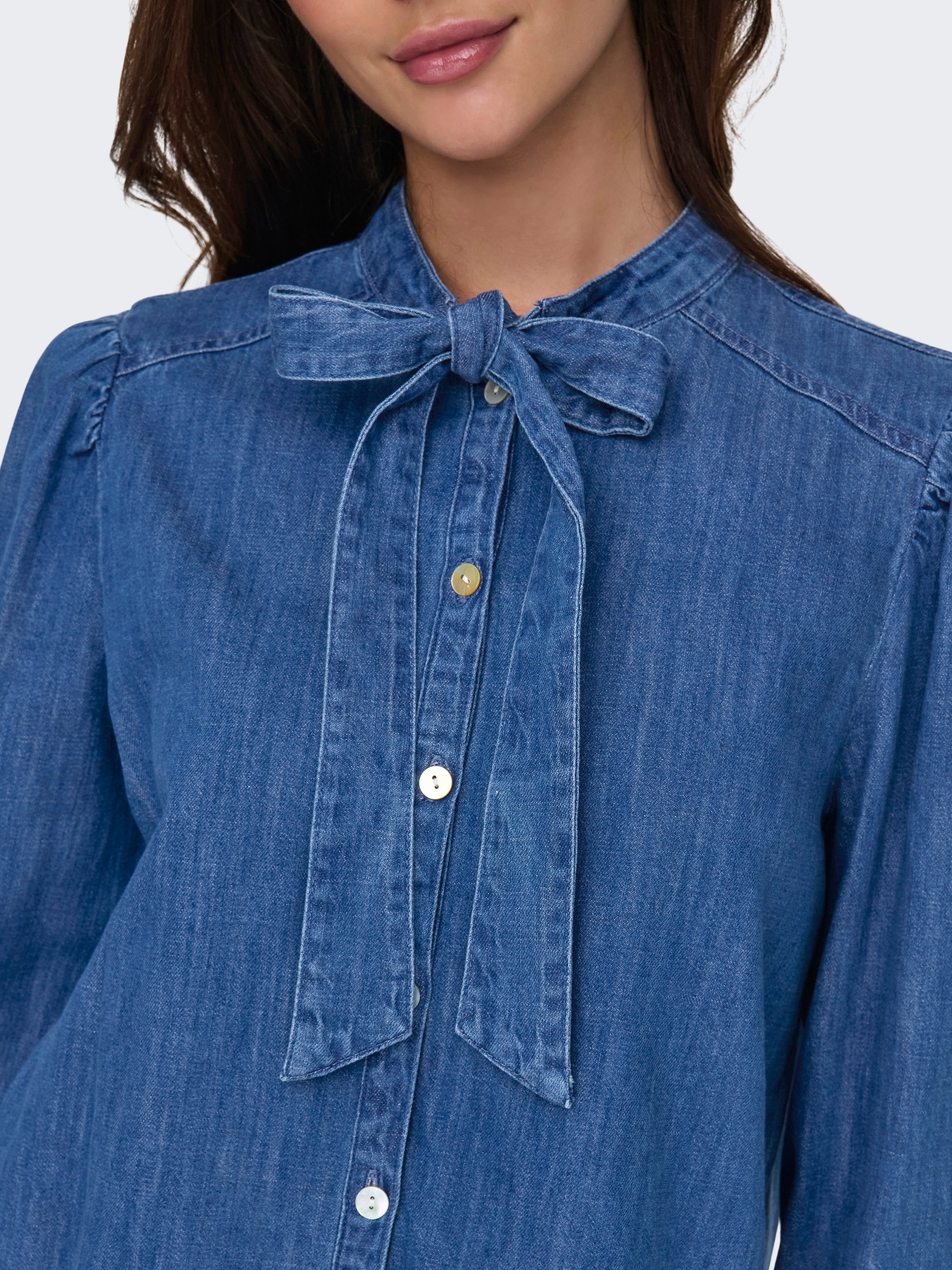ONLAKIRA Jeanshemd Medium Blue Denim