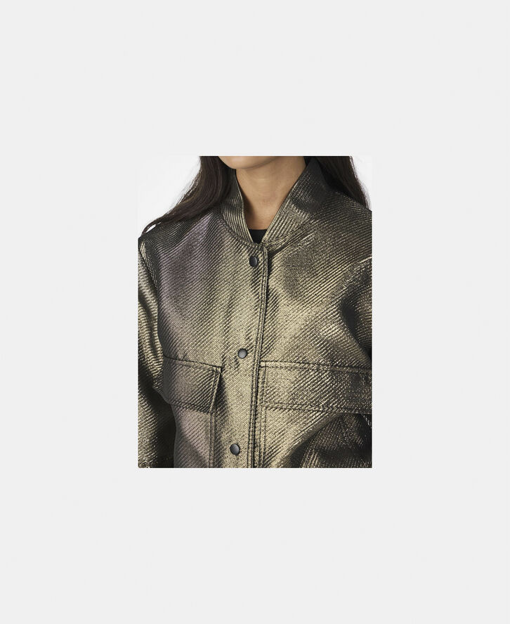 YAS YASGOSH LS SHORT BOMBER JACKET Gold colour
