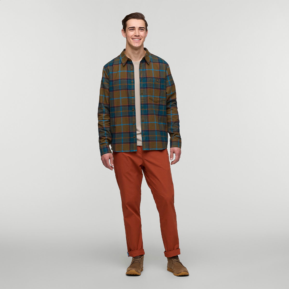 Cotopaxi Quedo Flannel skjorte, herre (Live Oak Plaid)