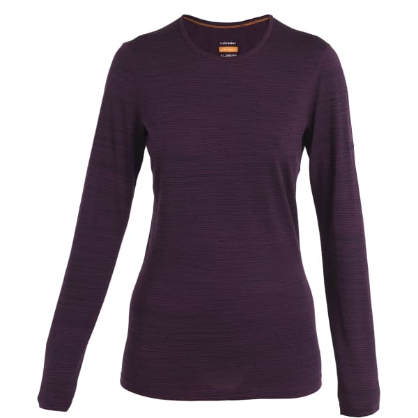 T-shirt thermique ICEBREAKER W 200 OASIS LS CREWE SKI TRACKS NIGHTSHAD/MIDNIGHTNAV/AOP