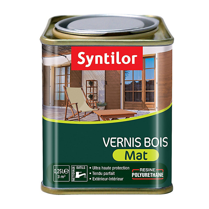 Vernis extérieur BSC Ton chêne clair Mat Syntilor - 0.25 L