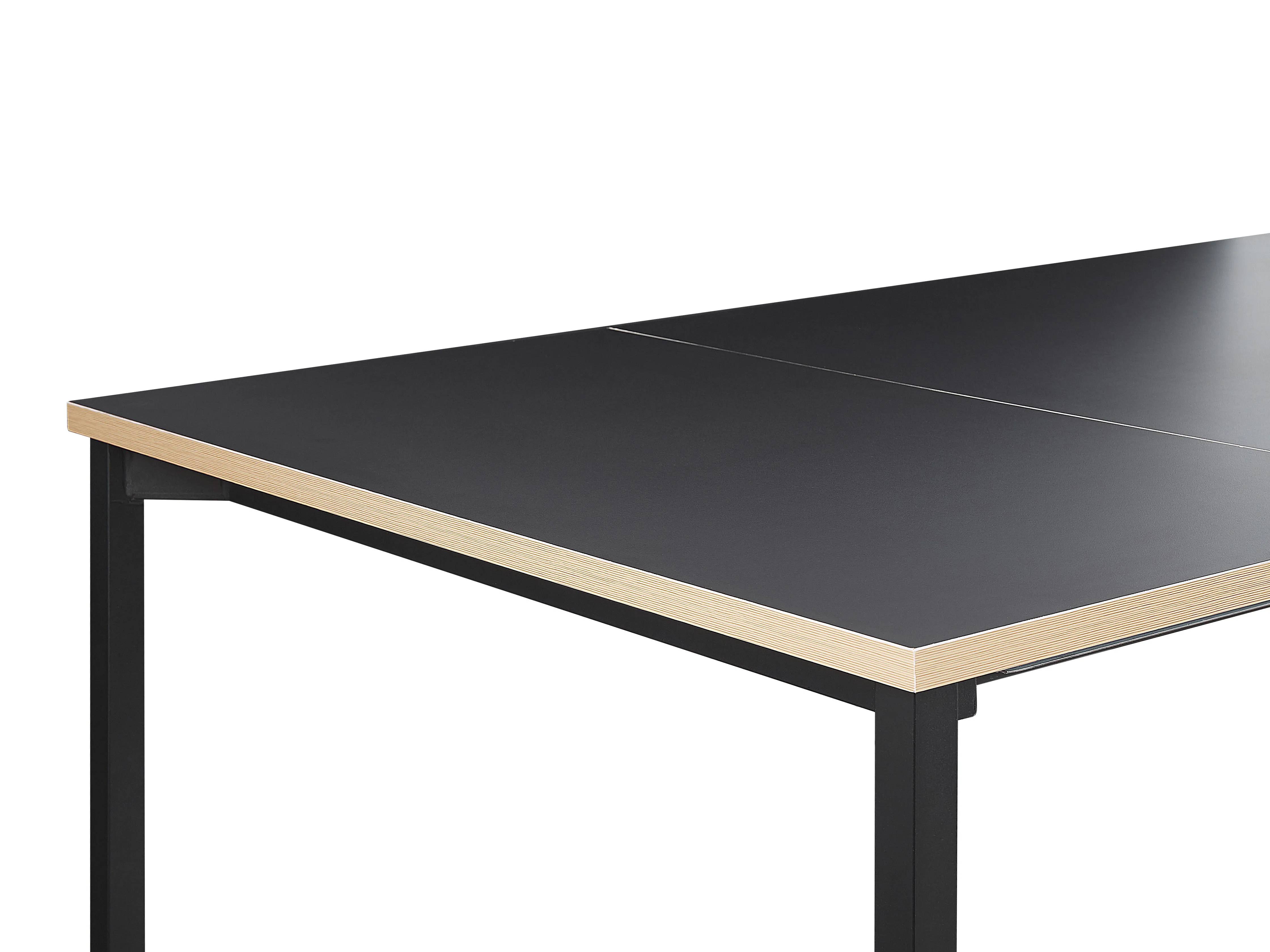 Eettafel uitschuifbaar AVIS Zwart 90 cm 140/190 cm