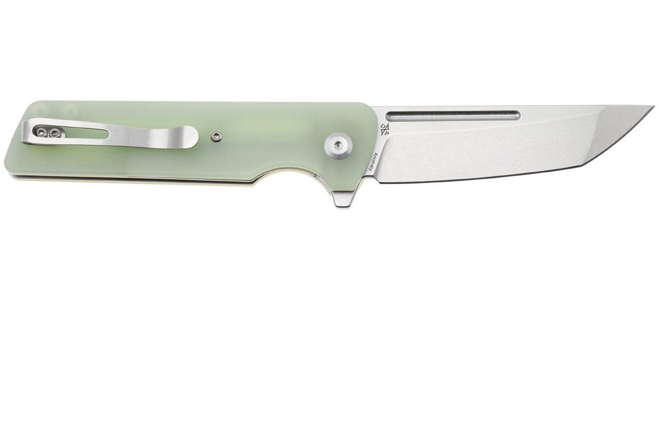 Tenable Knives Anomaly T2038T4 Stonewashed Nitro-V, Jade G10, zakmes, Pinkerton Knives design