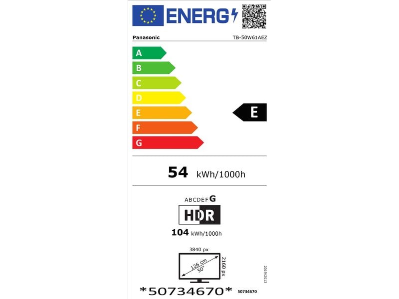 Panasonic TV TB-50W61AEZ 50