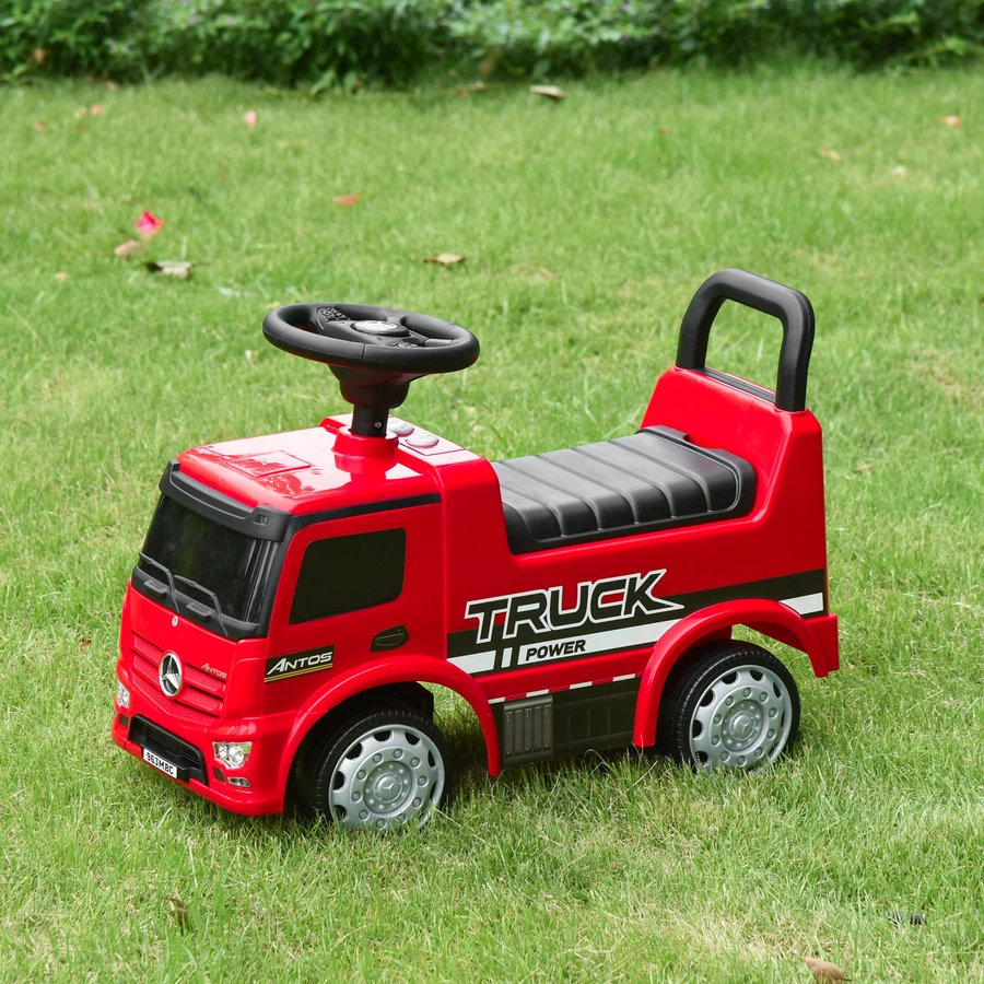HOMCOM Rutscherfahrzeug als LKW rot, schwarz
