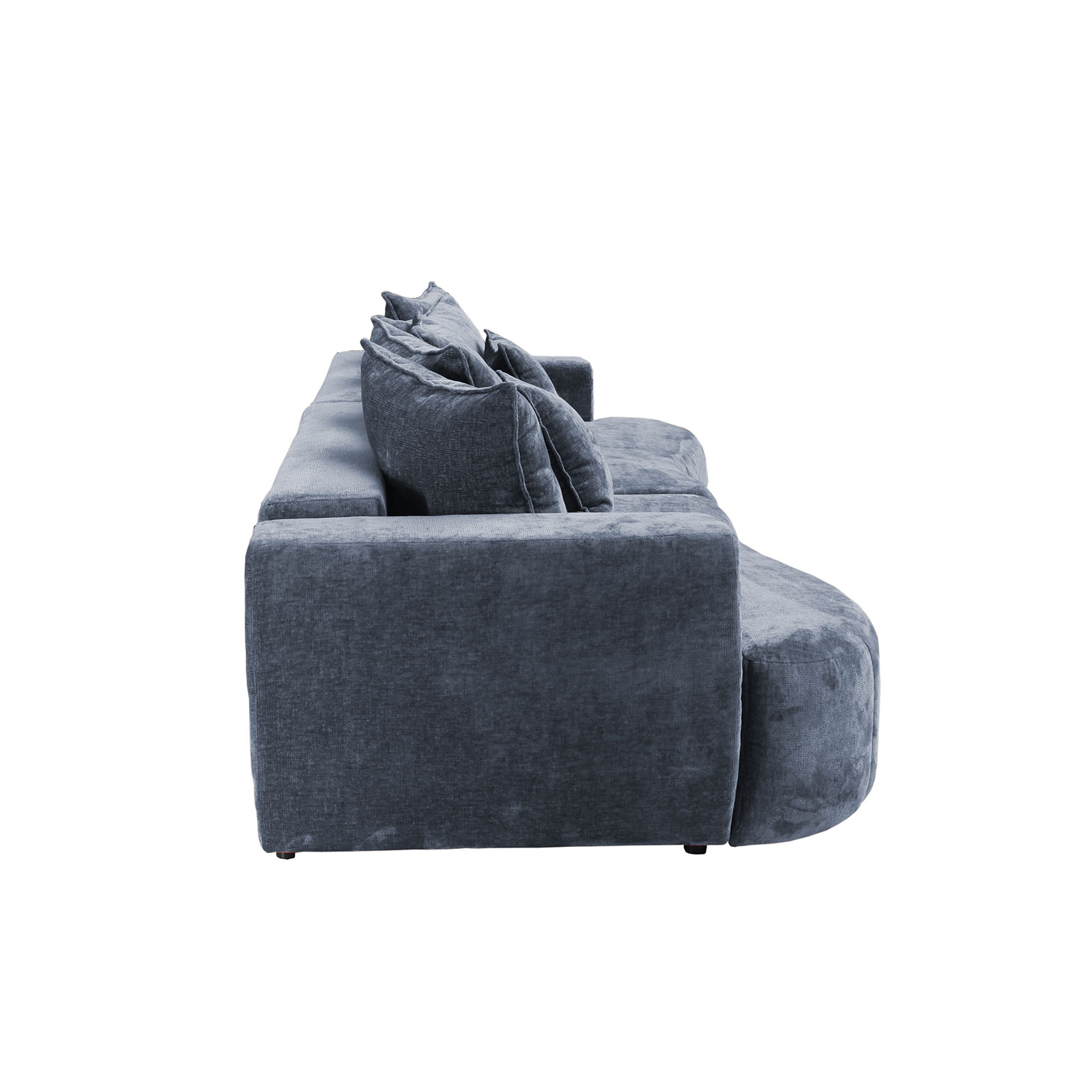 Big Sofa - dunkelblau - Boxspringfederung - 292 cm