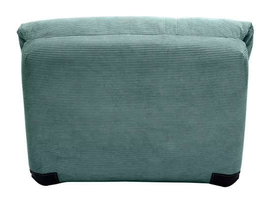 Chauffeuse 1 place convertible en tissu velours côtelé vert céladon SPENCER
