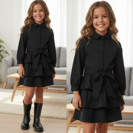 Your bow dress - black