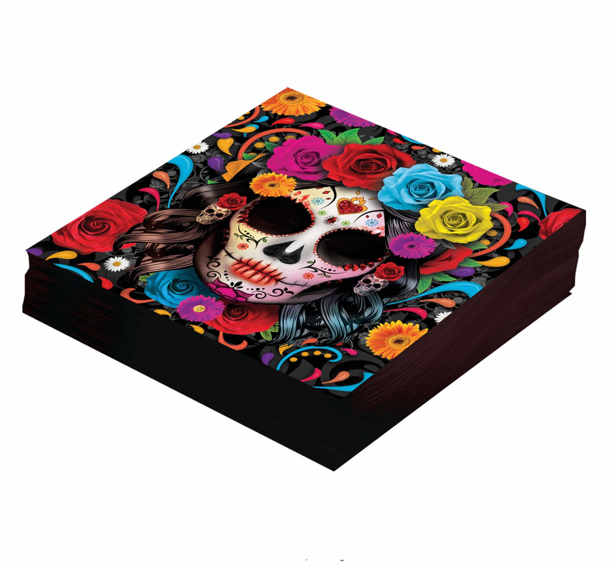 Halloween Servetten Doodshoofd 33cm