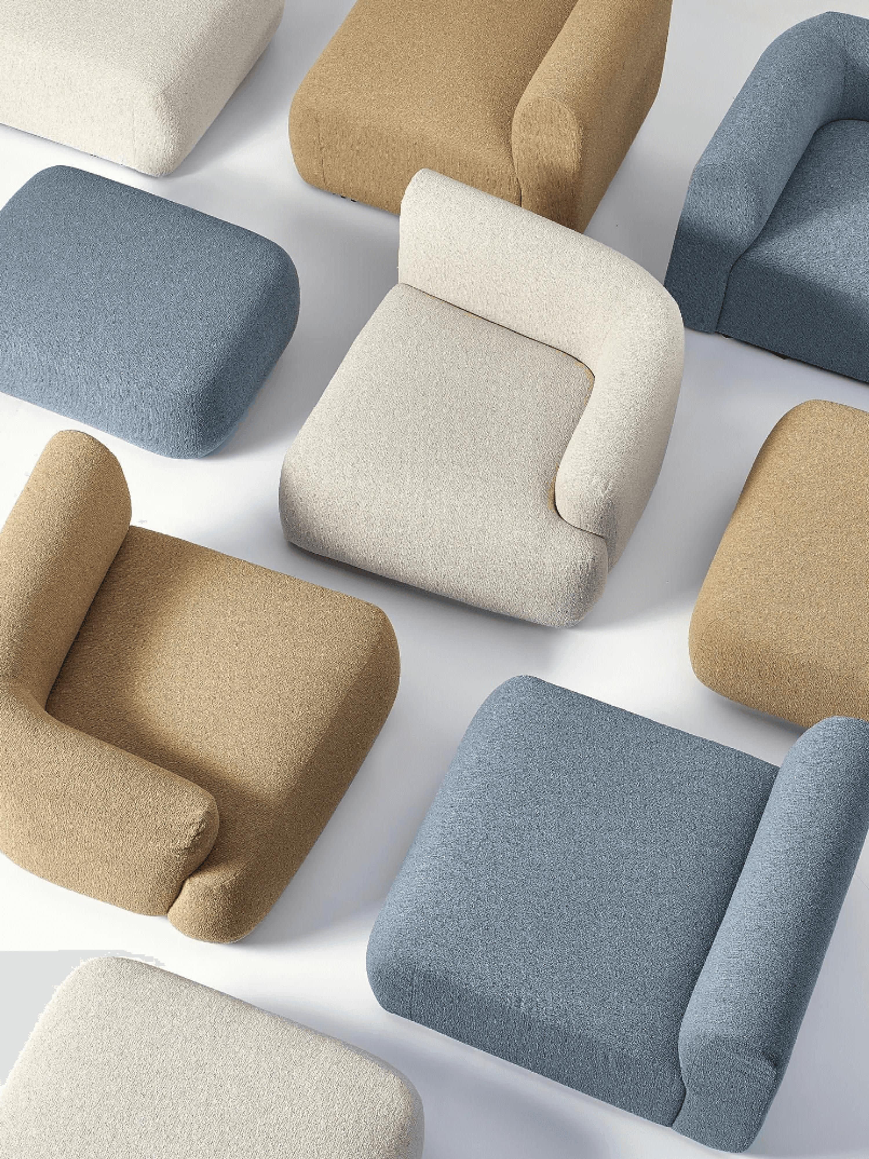 Bouclé fauteuil Sofia