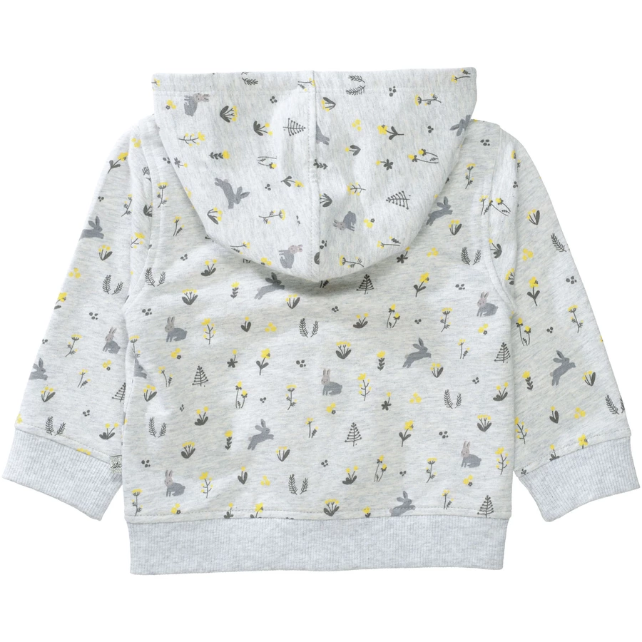 STACCATO  Sweatjacke soft grey melange gemustert