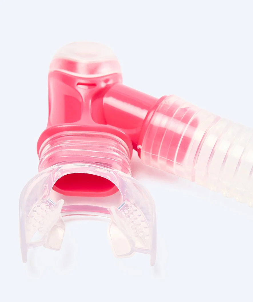 Watery full-dry snorkel til voksne - Hudson - Rød/pink