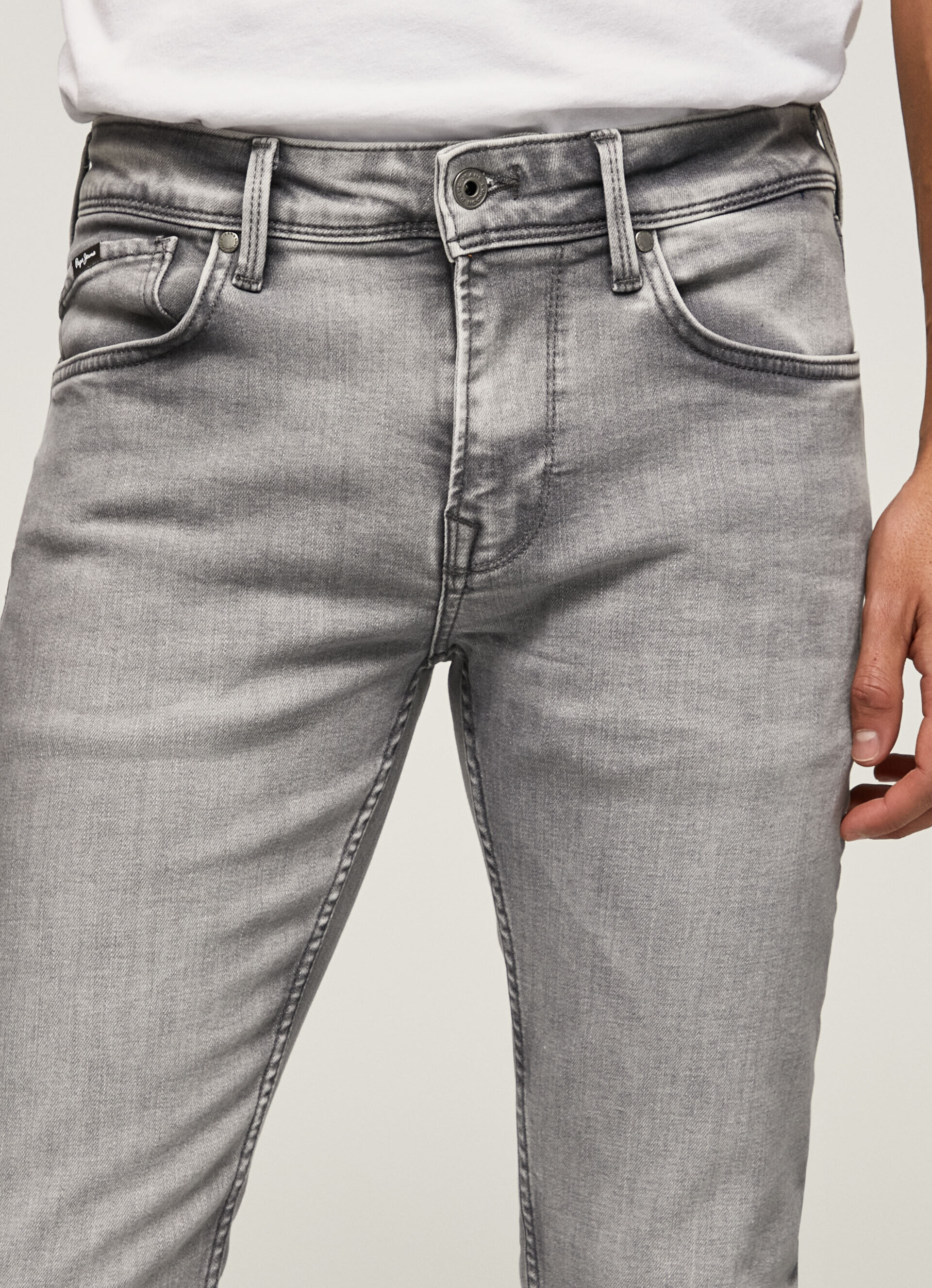 Calça jeans skinny de cintura baixa Jean Finsbury Fit - jeans