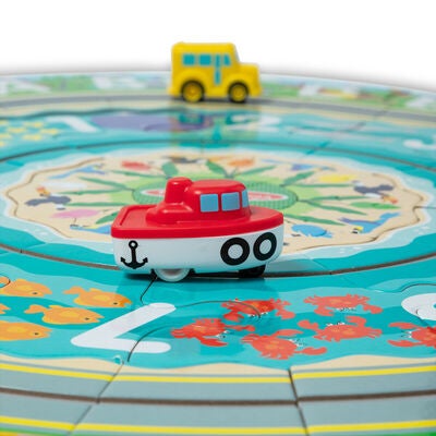 Melissa & Doug Gulvpuslespill og Lekesett Shore 48 Brikker