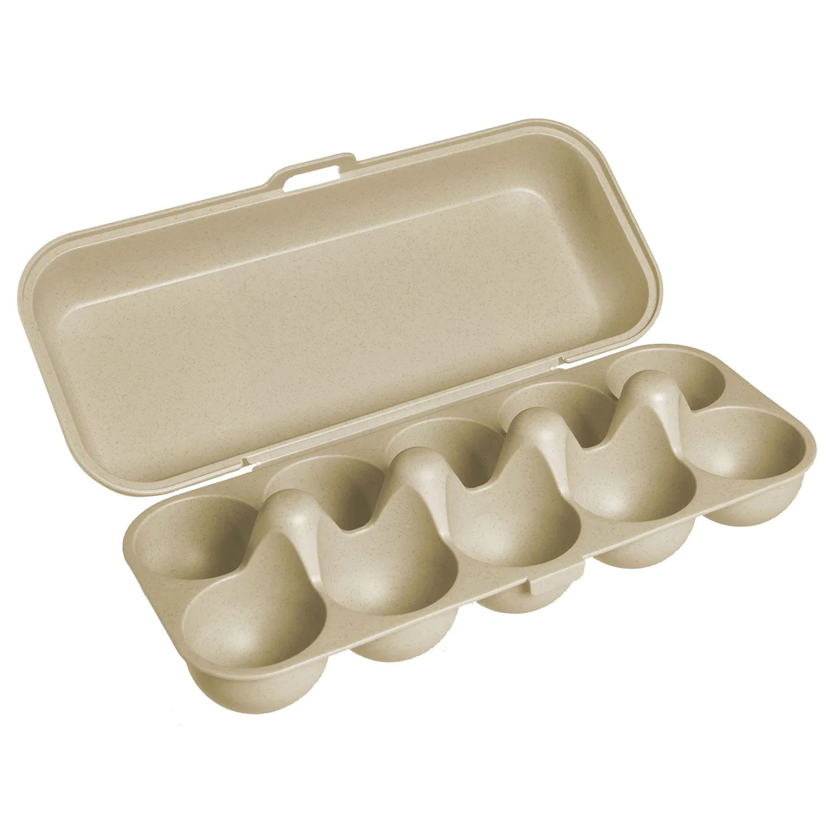 Boîte 10 oeufs bioplastique beige Ecodis