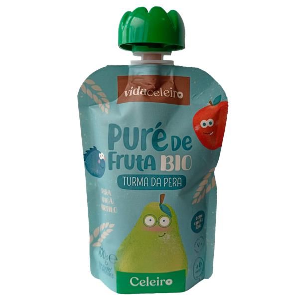 Puré Pera Maçã  Mirtilo  Aveia Bio 100G